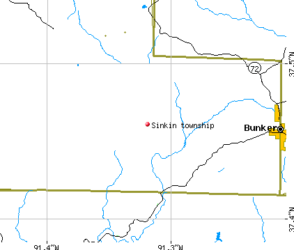 Sinkin township, MO map
