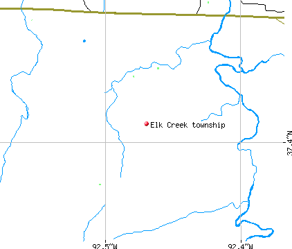 Elk Creek township, MO map