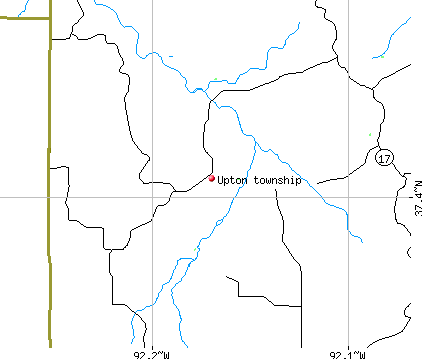 Upton township, MO map