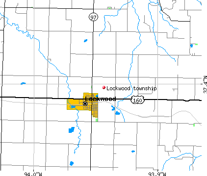 Lockwood township, MO map