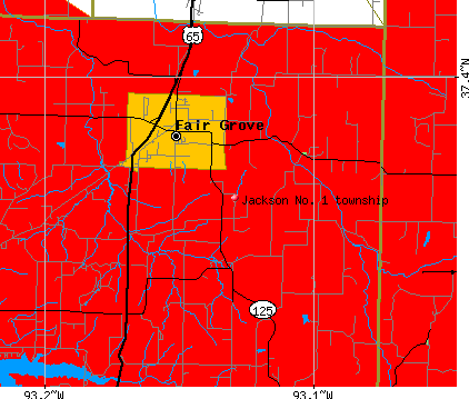 Jackson No. 1 township, MO map
