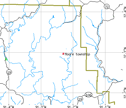Moore township, MO map