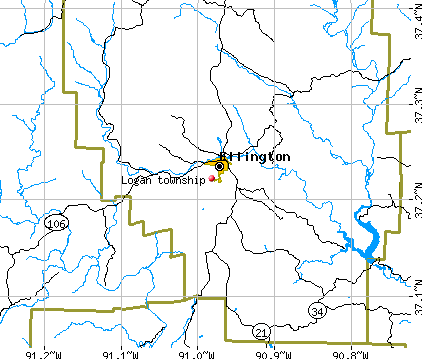 Logan township, MO map