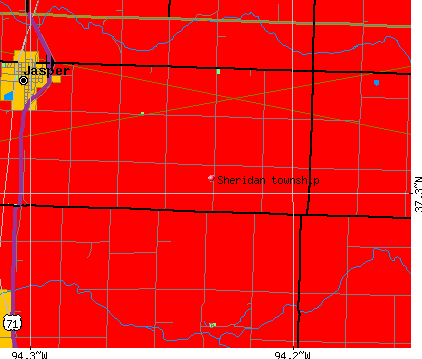 Sheridan township, MO map