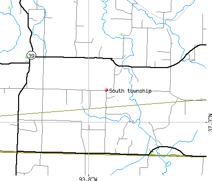 South township, MO map