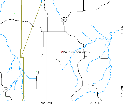 Morris township, MO map