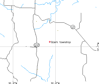 Ozark township, MO map