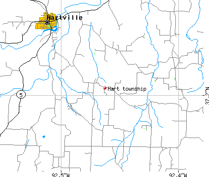 Hart township, MO map