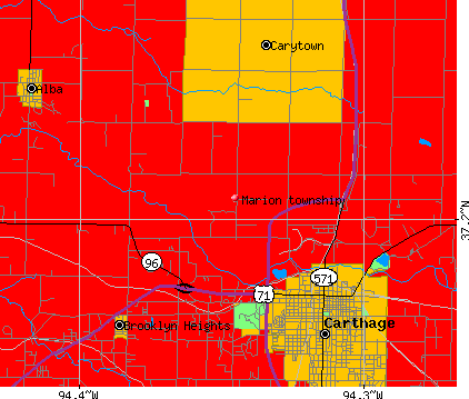 Marion township, MO map