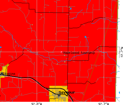 Hazelwood township, MO map