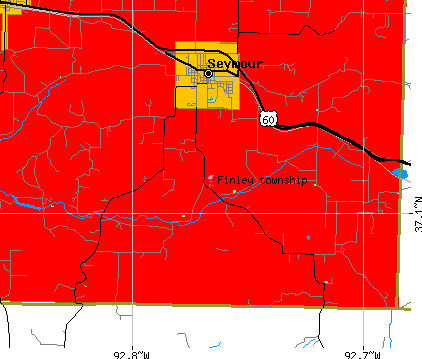 Finley township, MO map