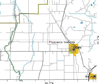 Sylvania township, MO map