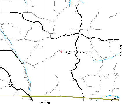 Sargent township, MO map