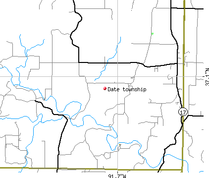 Date township, MO map