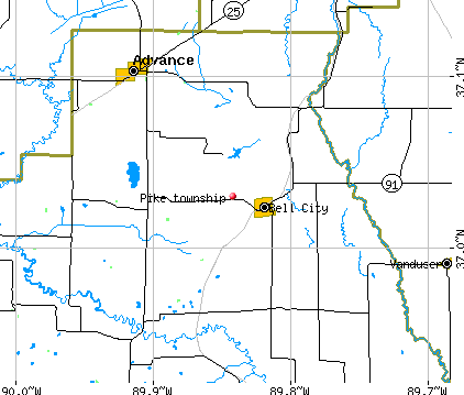 Pike township, MO map