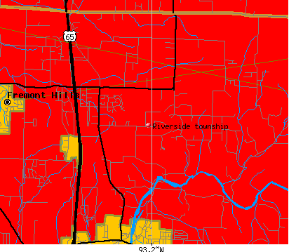 Riverside township, MO map