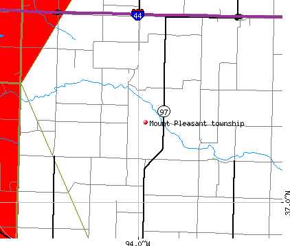 Mount Pleasant township, MO map