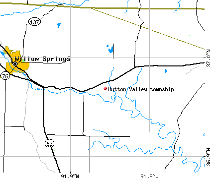 Hutton Valley township, MO map