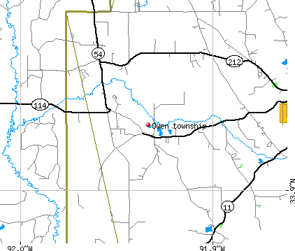 Owen township, AR map