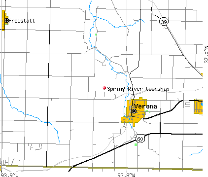 Spring River township, MO map
