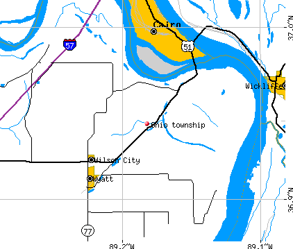 Ohio township, MO map