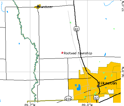 Rootwad township, MO map