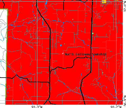 North Galloway township, MO map