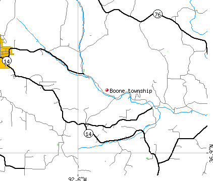 Boone township, MO map