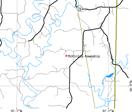 McKinley township, MO map