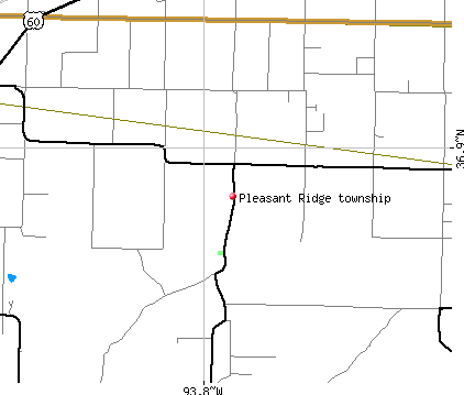Pleasant Ridge township, MO map
