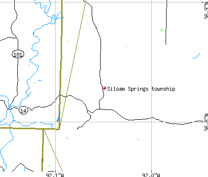 Siloam Springs township, MO map