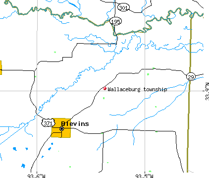 Wallaceburg township, AR map