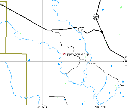 Epps township, MO map