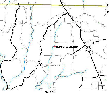 Noble township, MO map
