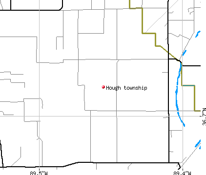 Hough township, MO map