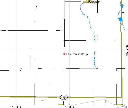Elk township, MO map