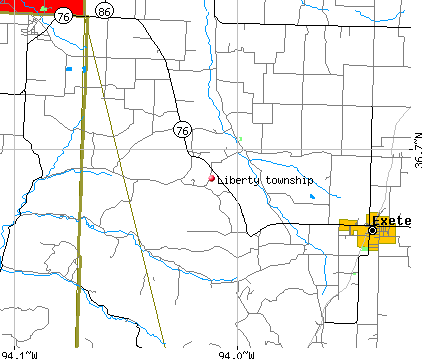Liberty township, MO map