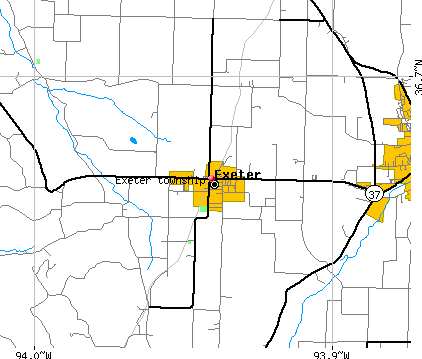 Exeter township, MO map