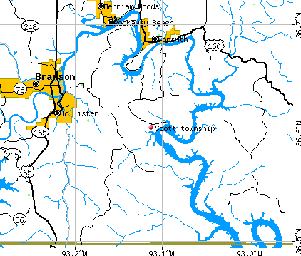 Scott township, MO map