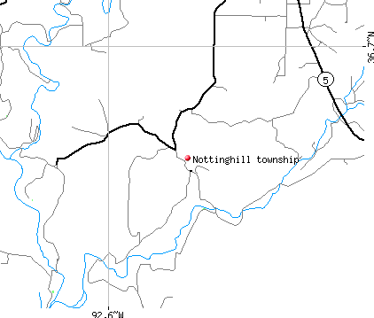 Nottinghill township, MO map