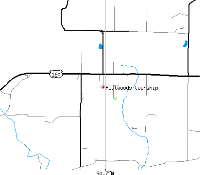 Flatwoods township, MO map