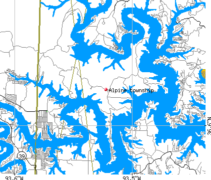 Alpine township, MO map