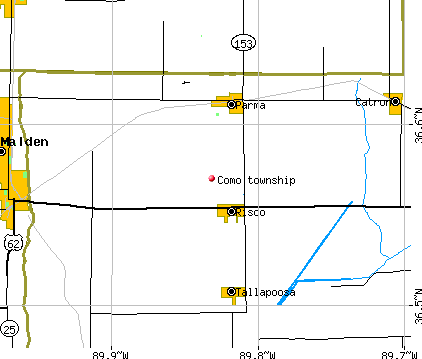 Como township, MO map