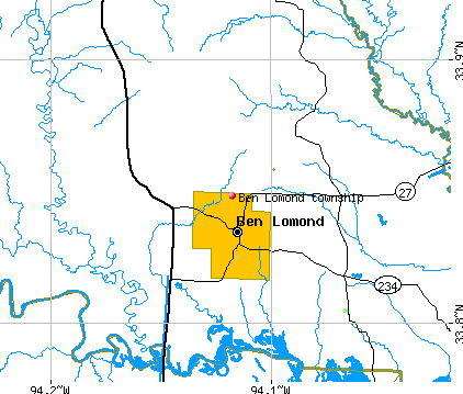 Ben Lomond township, AR map