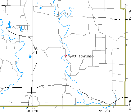 Myatt township, MO map
