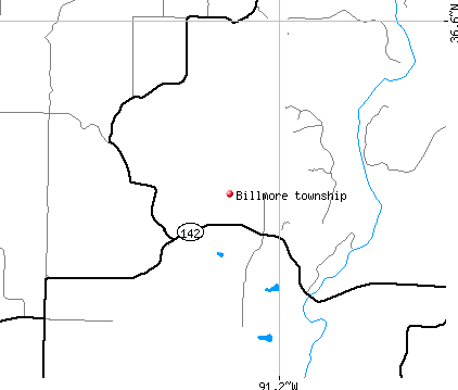 Billmore township, MO map