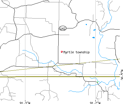 Myrtle township, MO map