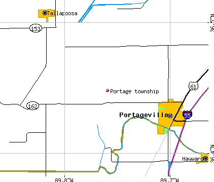 Portage township, MO map