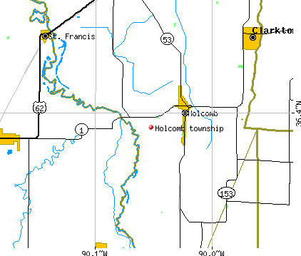 Holcomb township, MO map