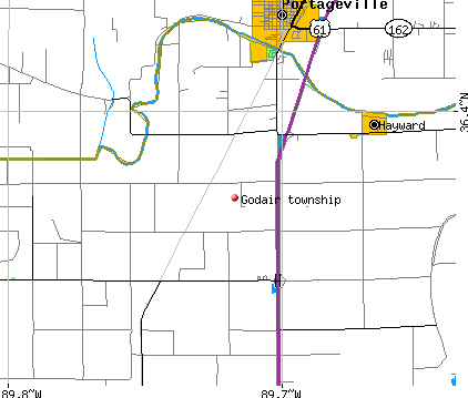 Godair township, MO map